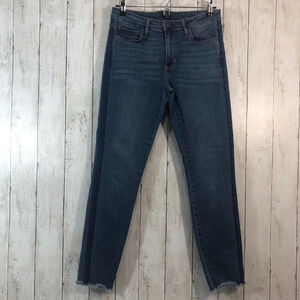 Just Black Skinny Frayed Hem Ankle Jeans 29